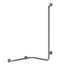 Barre de douche d'angle avec barre verticale de diamètre 32mm. 4 points de fixation. 660 x 560 x 1150 mm. Modèle droit. Réf. 60332