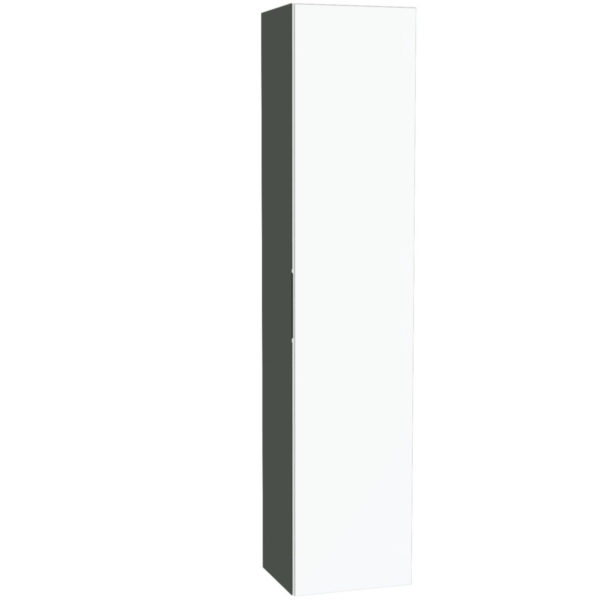 Colonne Alterna Plénitude H160cm 1 porte miroir l35cm P38cm Vert forêt