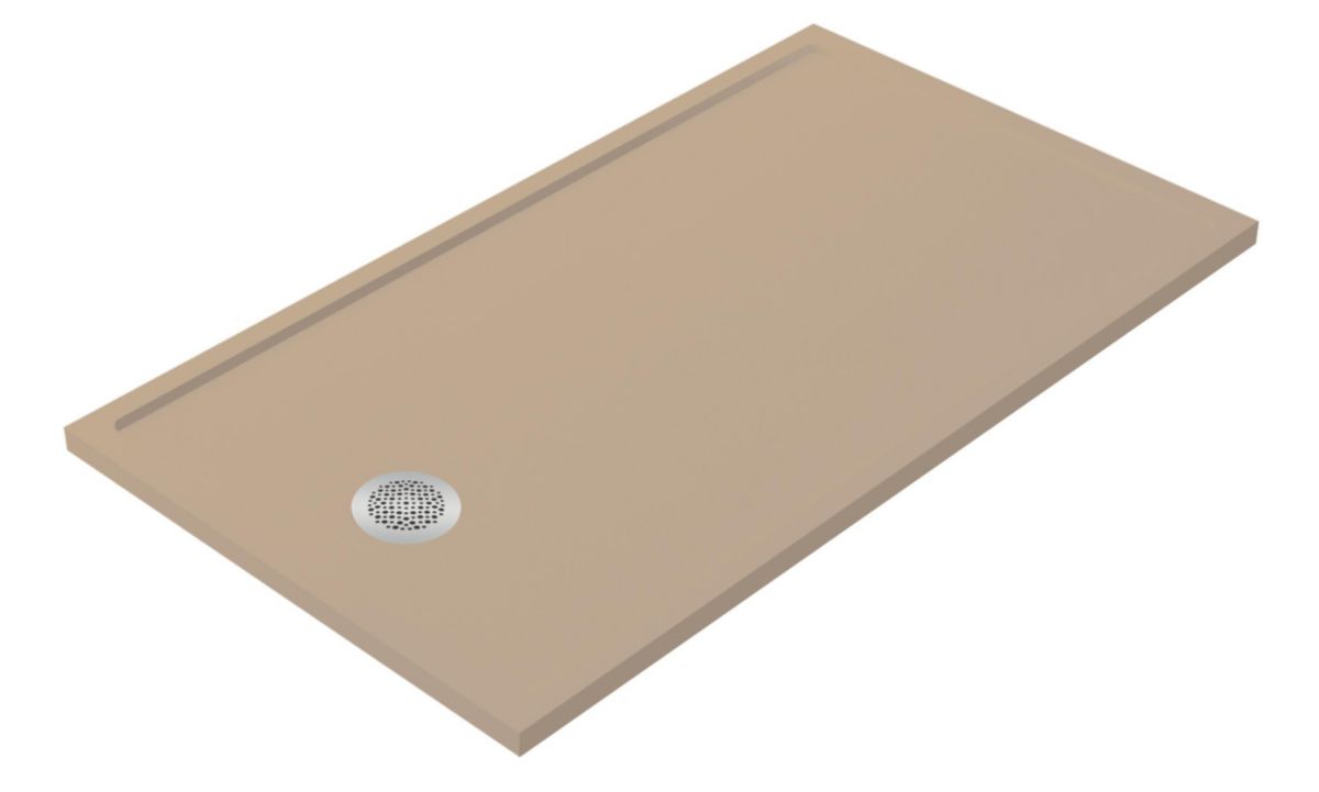 Receveur de douche Quadro Kromat Ardoise 80x120 Cappuccino Réf. SQUS0072-CAP