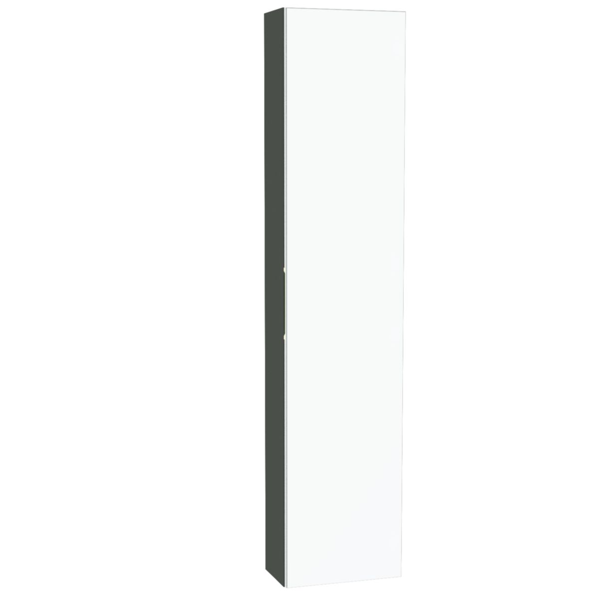 Colonne Alterna Plénitude H160cm 1 porte miroir l35cm P20cm Vert forêt