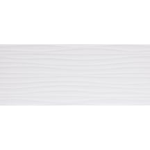 Faïence Arte Deco Glossy blanco V brillant décor 20x50cm