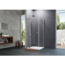 Paroi de douche en verre Design PURE porte battante Chrome Réf. 8P0605092322