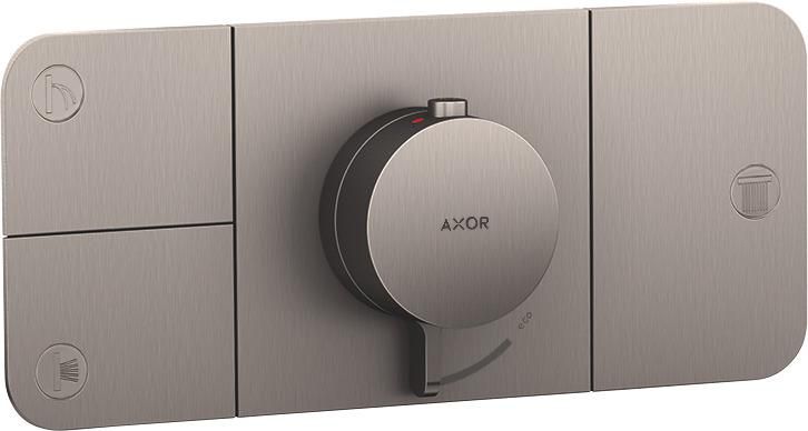 AXOR One Module thermostatique encastré avec 3 fonctions, Aspect acier inoxydable