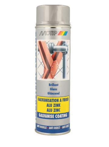 Peinture - bombe galvanisation à froid Alu-Zinc Spray 500ml Réf. M07302