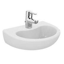 Lavabo Contour 21 40 x 33 perce 1 trou sans trop plein blanc Réf. S264201