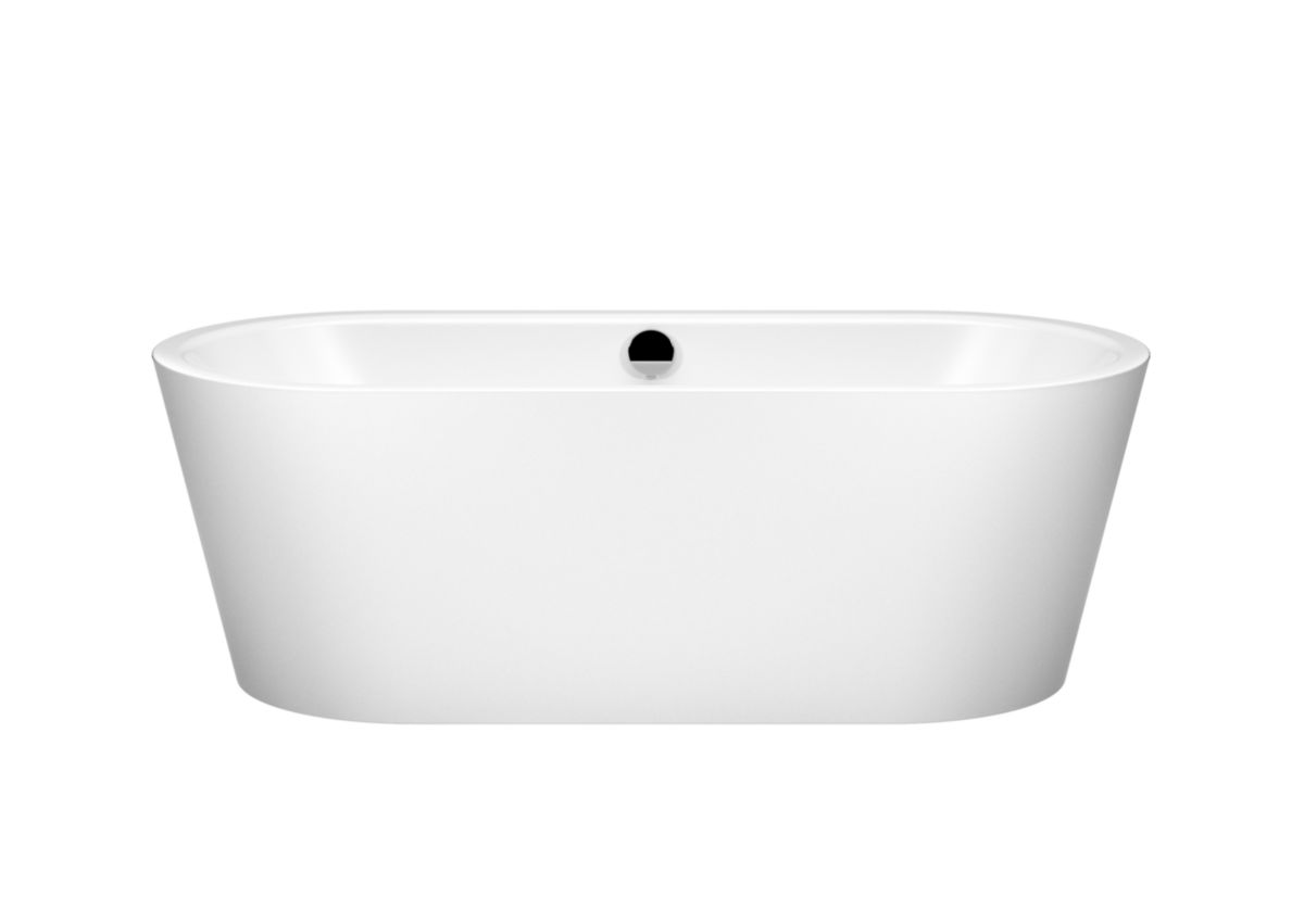 Baignoire Meisterstück CLASSIC DUO OVAL 1113, 1700 x 750, blanc alpin, effet perlant réf. 202942683001