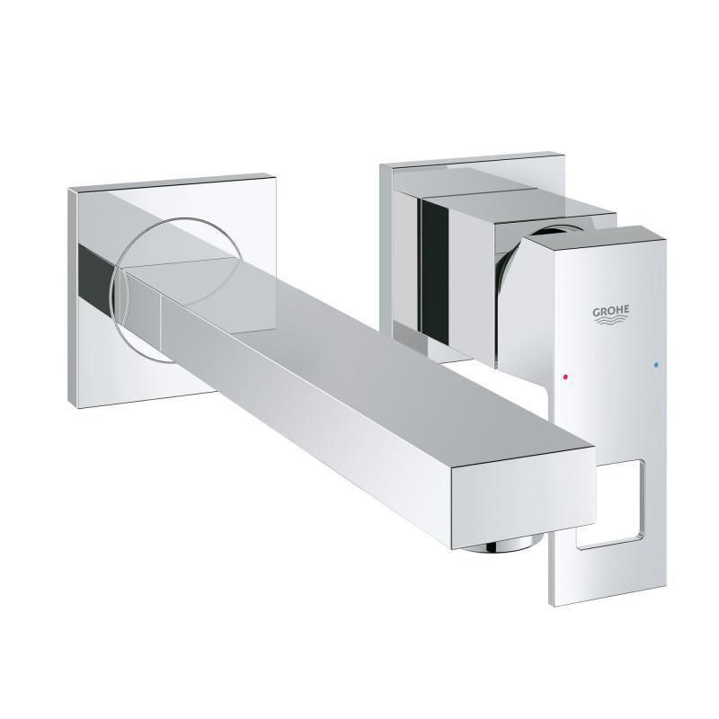 Mitigeur monocommande 2 trous lavabo Taille M Eurocube Chromé 23447000