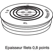 Tampon EPDM SME 1 trou diamètre nominal 50mm Réf. 156035 PAM