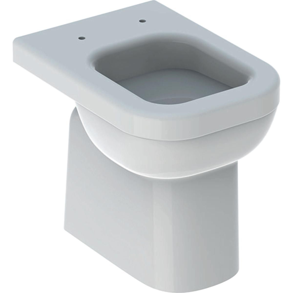 Wc au sol à fond creux Renova Comfort Square - surélevé - semi-caréné - 55,5 cm - blanc Réf. 218500000