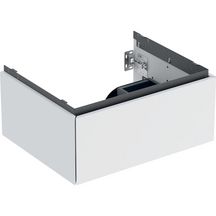 Meuble bas pour lavabo Geberit ONE, 1 tiroir: L60cm, P47cm, laque Blanc mat