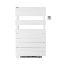 Sèche-serviette électrique Acova Régate +Air, commande infrarouge IRS + soufflant 1000W, puissance 500W , hauteur 880 mm, largeur 500 mm, Blanc RAL 9016 Réf. TSX050-050IFS