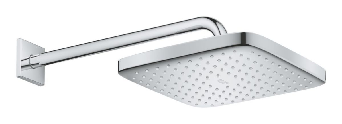 Ensemble douche de tête et bras 380 mm, 1 jet  Chromé REF.26687000