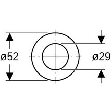 Joint d'étanchéité plat Geberit pour mécanisme de chasse type 212, pour réservoir à encastrer: d=52mm, di=23mm Ref : 244.244.00.1