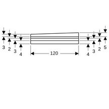 Receveur prêt à carreler avec pente en L 1000x1200 réf 154265001