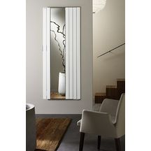 Radiateur eau chaude Acova Fassane miroir , puissance 952W (dT50), hauteur 1800 mm, largeur 814 mm, 11 éléments, raccordement excentré par le bas, Aller/Retour réversible, appareil réversible Haut/Bas, couleur Réf. MX-180-081C