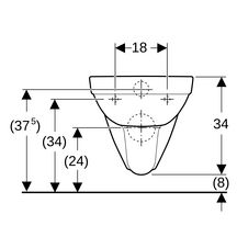 Cuvette suspendue DITO Rimfree blanc réf.00 réf. 390900000