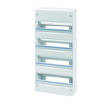 Coffret standard francais - en saillie - sans porte - equipes de bornier - 52modules (13x4) - ip30 ral9016 Réf / GW40504