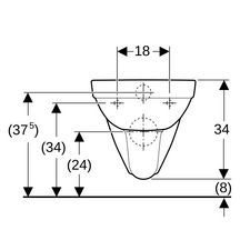 Cuvette suspendue DITO standard Rimfree blanc réf.00 réf. 390910000