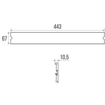 Cache seul, 443 mm, alu anodisé réf. 44340