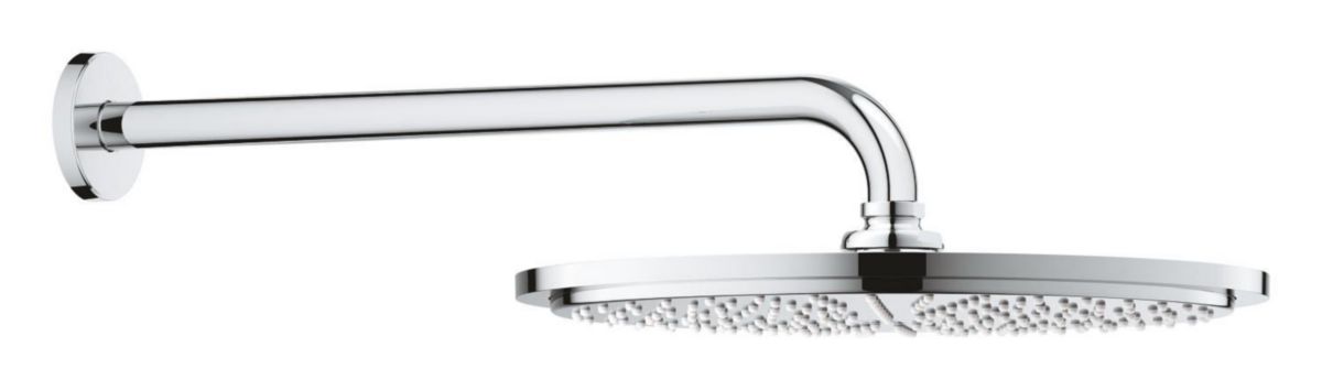 Ensemble douche de tête et bras 380 mm, 1 jet Rainshower Cosmopolitan 310 Chromé Réf : 26066000