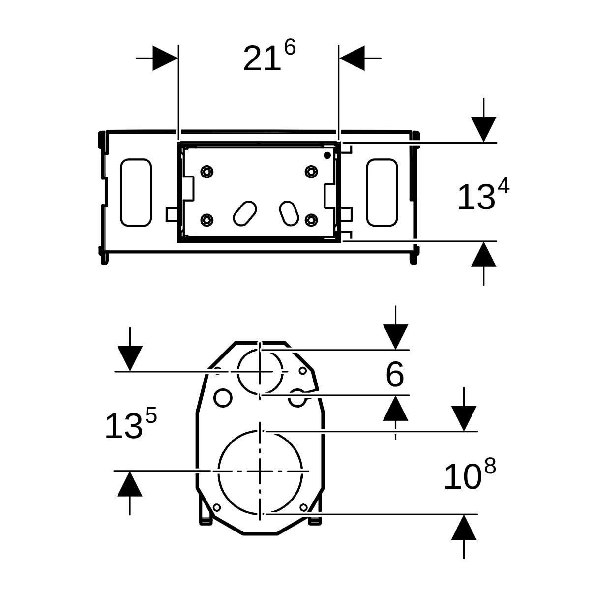 Kit coupe-feu pour bâti-support Duofix pour WC suspendu Sigma/Delta 12 cm EI60 Ref : 111.283.00.1