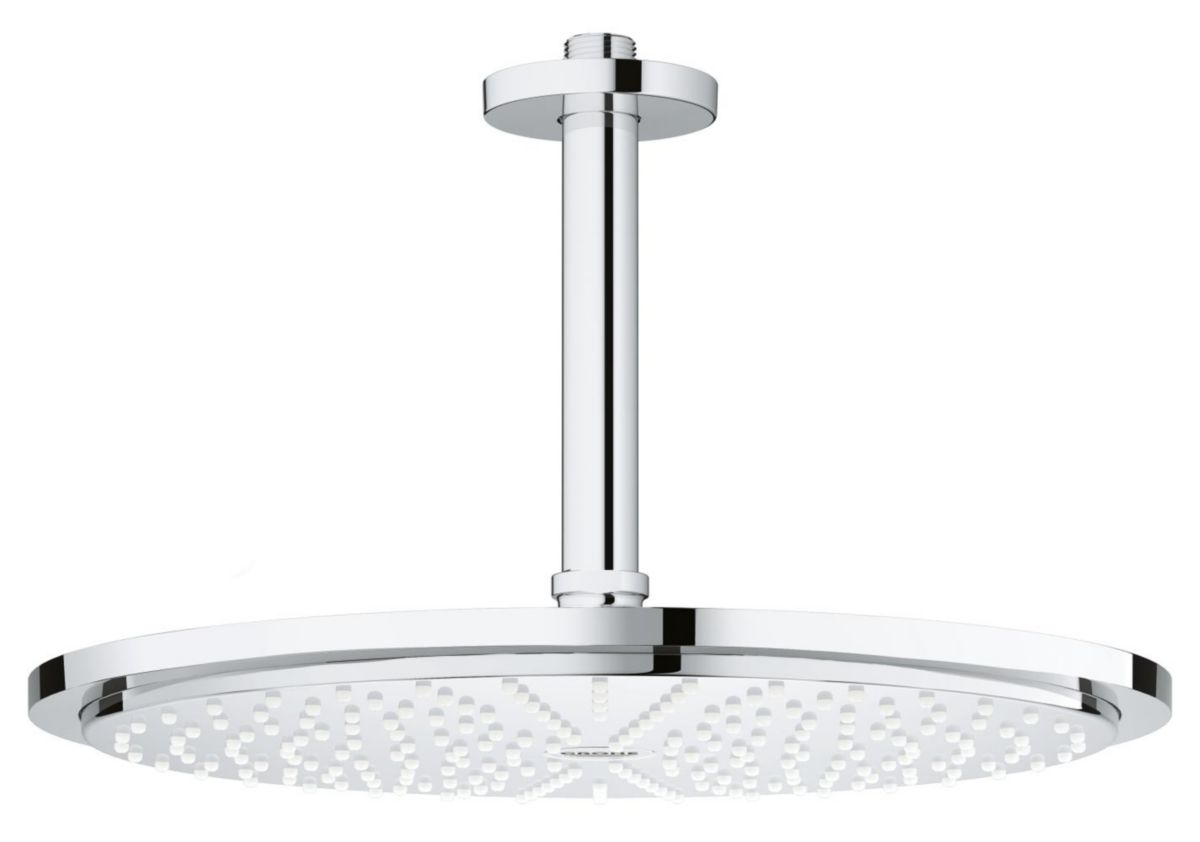 Ensemble douche de tête et bras plafonnier 142 mm, 1 jet Rainshower Cosmopolitan 310 Chromé Réf : 26067000