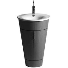 Lavabo STARCK 1, pour meuble sous lavabo 9520, diamètre 58, avec trop-plein et plage de robinetterie, cache trop-plein chromé inclus, Blanc Réf. 0406580000