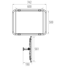 Miroir orientable, multidirectionnel réf. 047601