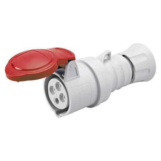 Prise mobile droite hp - ip44/ip54 - 3p+t 16a 380-415v 50/60hz - rouge - 6h - cablage rapide Réf / GW62008FH