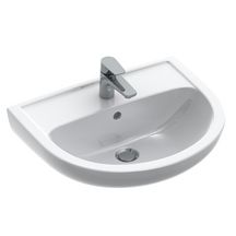 Lavabo 55x46 Volta+ 1 trop plein blanc réf. 7G115501