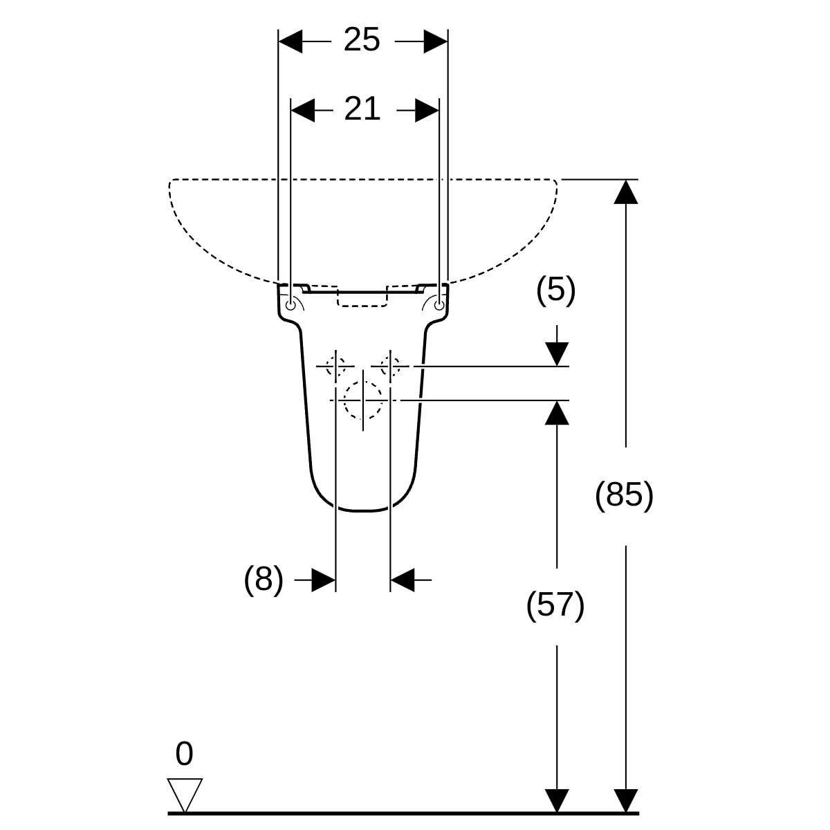 Cache-siphon Bastia blanc Réf. 501.607.00.1