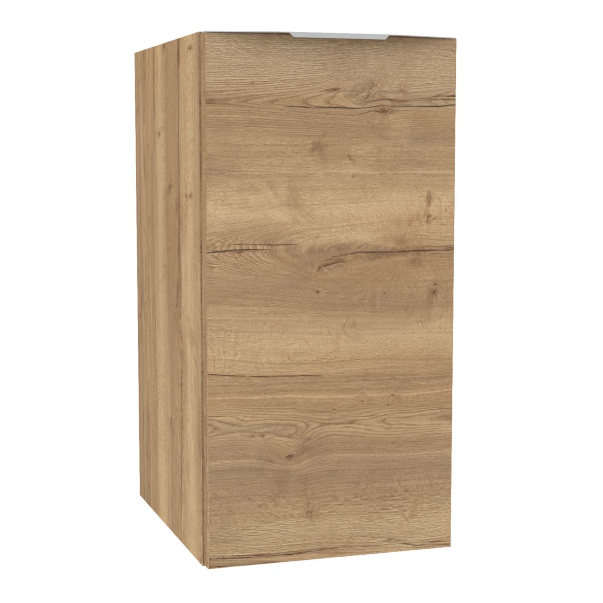 Module sous vasque Alterna Plénitude ouverture gauche L30cm 1 porte pour meuble 2 tiroirs P38cm Chêne raphia