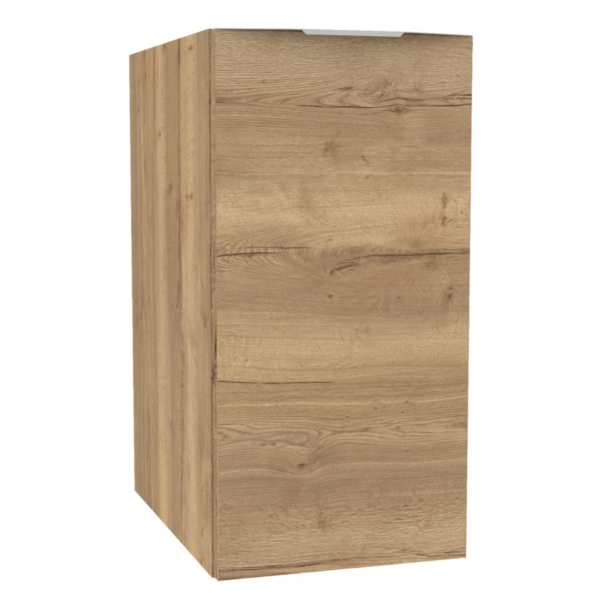 Module sous vasque Alterna Plénitude ouverture gauche L30cm 1 porte pour meuble 2 tiroirs P46cm Chêne raphia