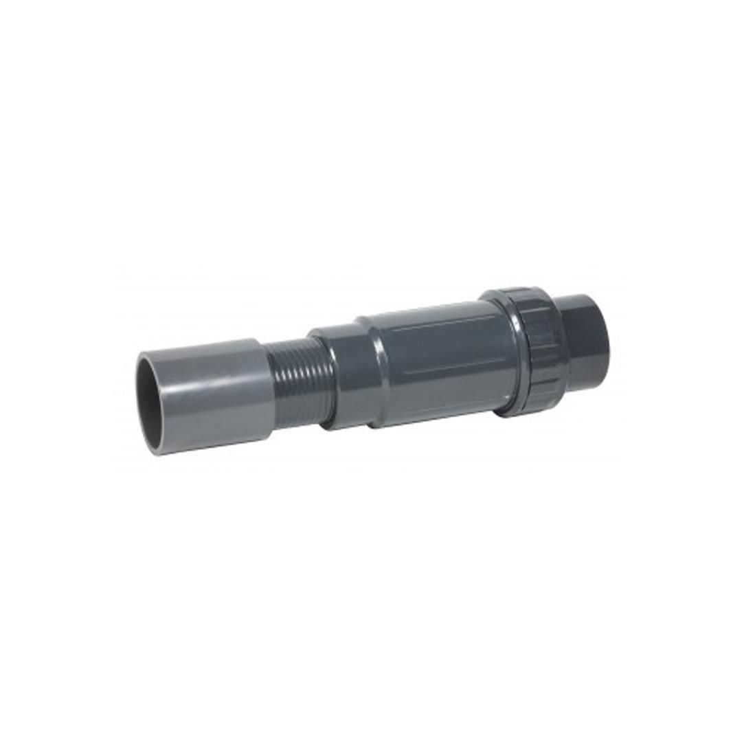 Compensateur de dilatation PVC Ø40 avec joint EPDM - Accessoire PVC utilisé pour les tuyauterie de refoulement des pompes de relevage eaux usées ou eaux chargées. Le compensateur absorBE les éventuels efforts sur la tuyauterie.