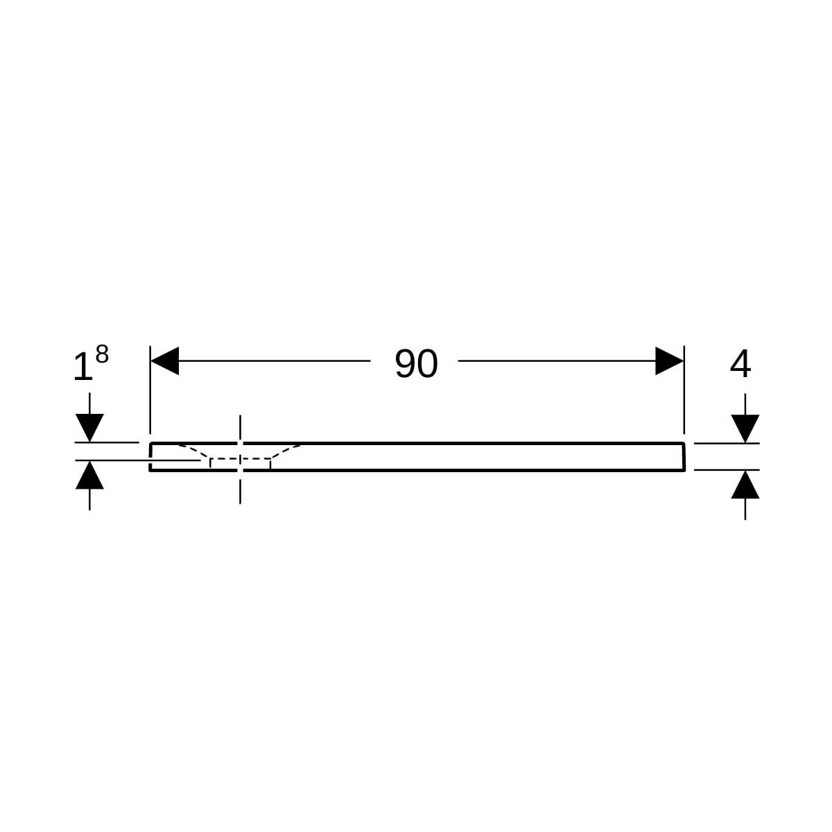 Receveur de douche carré  Olona à poser / à encastrer: Blanc, 90x90cm Réf.550.751.00.1