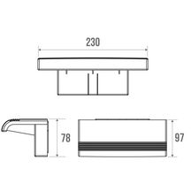 Tablette douche ARSIS seule, ABS blanc 0 réf. 47735