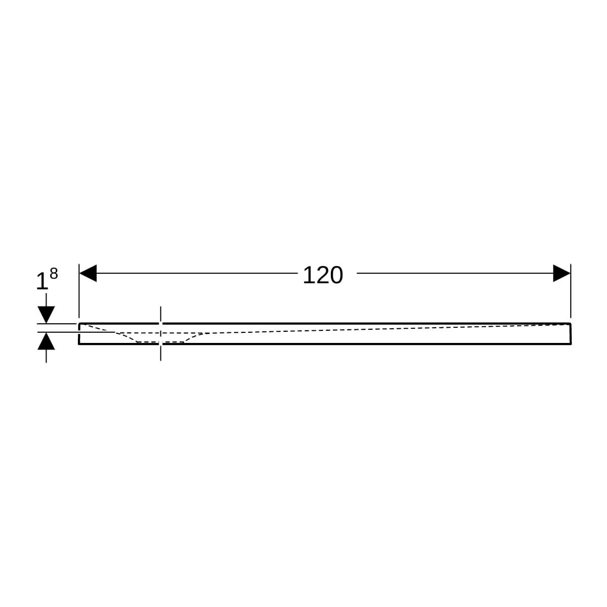 Receveur de douche rectangulaire Olona à poser / à encastrer: Blanc, 120x80cm Réf.550.763.00.1