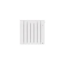 Radiateur chaleur douce connecté Bilbao 4 horizontal 750W Blanc brillant Réf. 493822