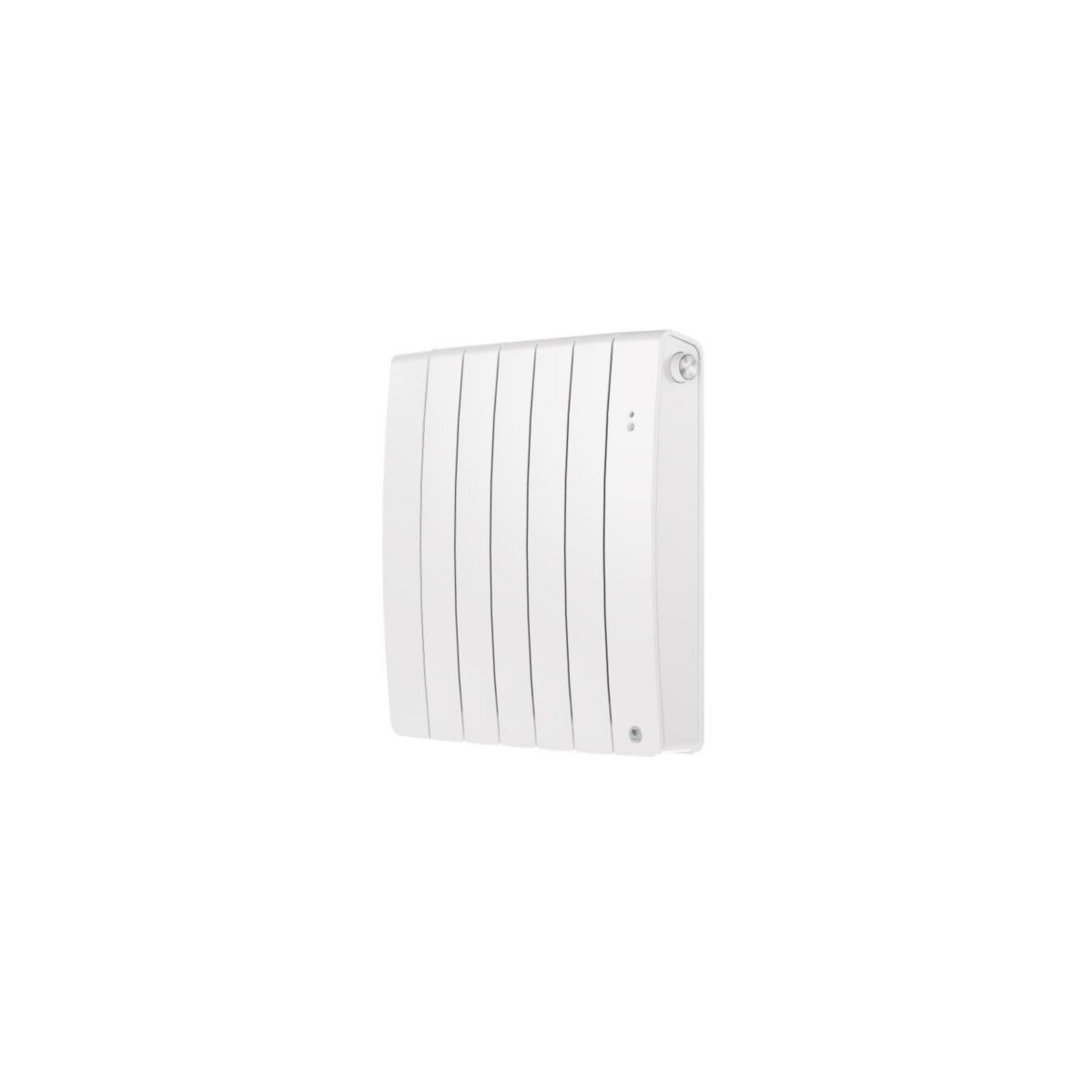 Radiateur chaleur douce connecté Bilbao 4 horizontal 750W Blanc brillant Réf. 493822