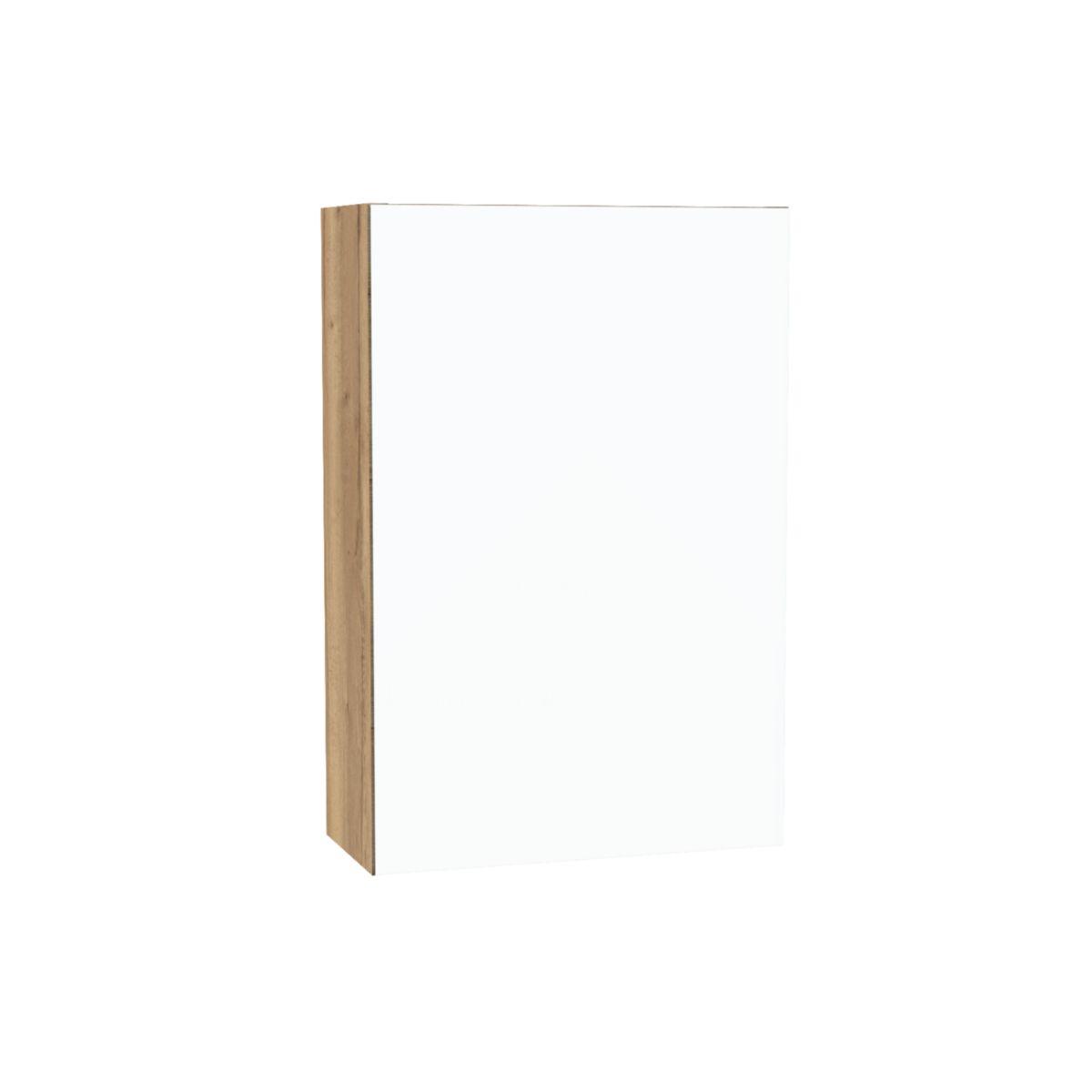 Armoire de toilette Alterna Plénitude 1 porte, H60 x L40 x P19cm Chêne raphia version droite