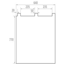 Rideau pare-éclaboussure pour barre relevable réf. 048830