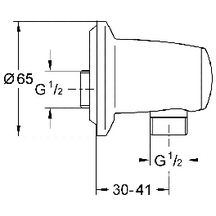 Coude à encastrer 1/2" Movario Chromé 28405000