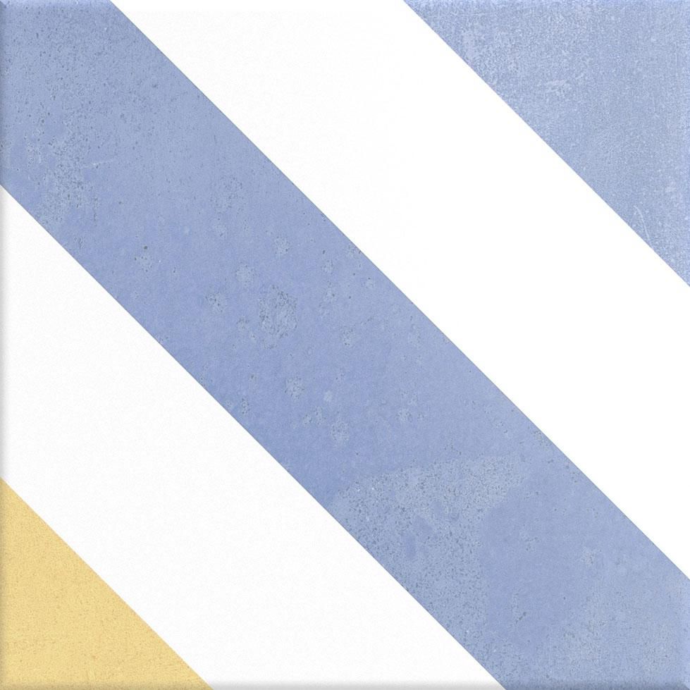 Grès cérame Cinca Héritage Lisboa L2 bleu et jaune épaisseur 0,8 cm 20 x 20 cm 9227 L2