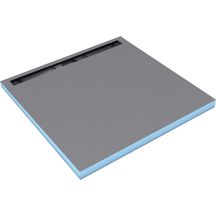 Wedi Fundo Riolito Neo receveur avec écoulement linéaire 900x900x50mm canal 800mm Réf. 075100003