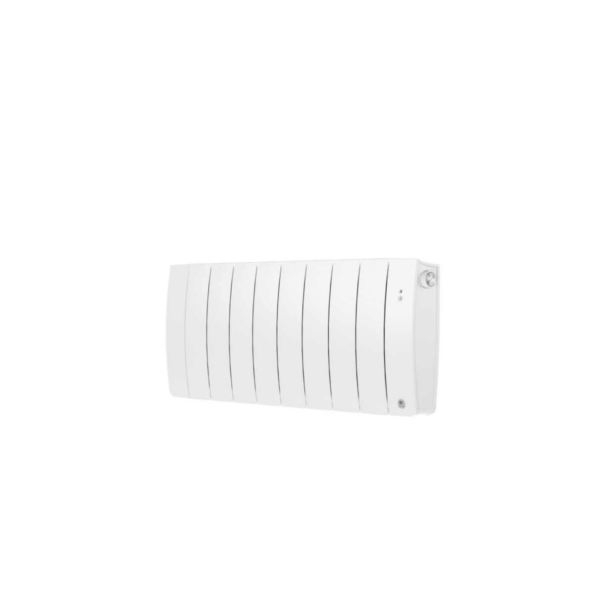 Radiateur chaleur douce connecté Bilbao 4 bas 1400W Blanc brillant Réf. 494837