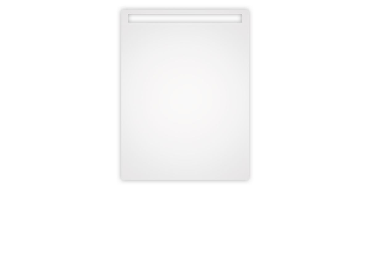 Revêtement prêt à poser pour receveur wedi Fundo, Fundo Top Riolito Neo excentré blanc 1200x900mm réf. 072020100