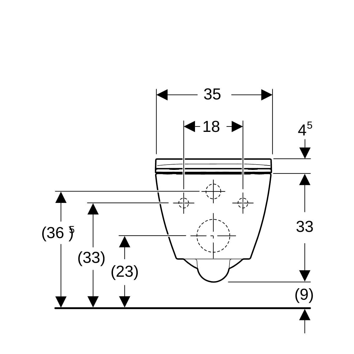 Pack WC suspendu Geberit Smyle Square, compact, caréné, Rimfree, avec abattant