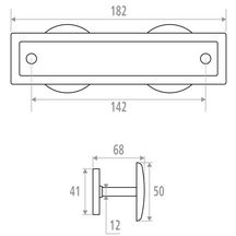 Patère 2 têtes D 50 mm, acier inoxydable, inox poli brillant réf. 065802