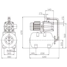 Surpresseur PRIMA JET 1000W 4,2m3/h réf.4148147