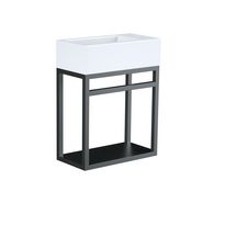 Console lave main Alterna Mezzo 49,5 x 50 x 25 cm noir